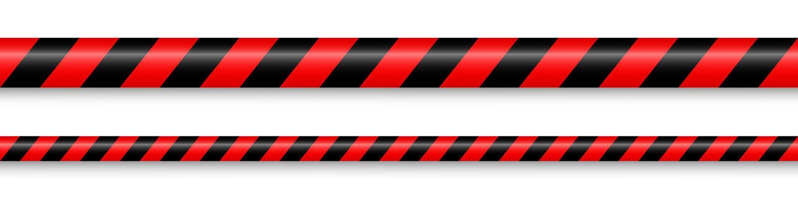 Realistic yellow barricade tape. Police warning line. Danger or hazard stripe. Under construction sign. illustration.
