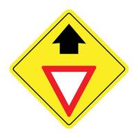 Yield Ahead The Illustration vector
