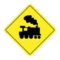 Rail Crossing Without Barrier The Illustration vector