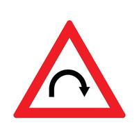 The Illustration of Triangle Hairpin Turn vector