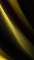 Abstract yellow and black flowing design vector