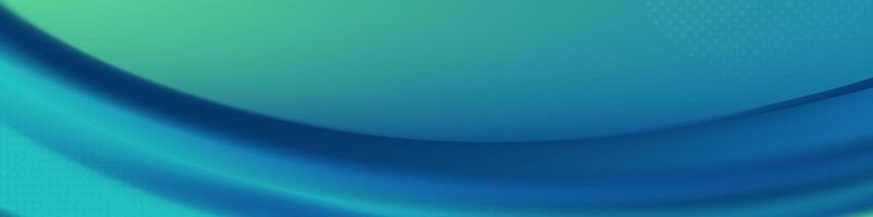 Abstract blue and green wave design vector