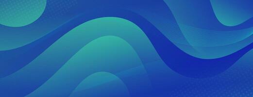 Abstract blue wavy background design vector
