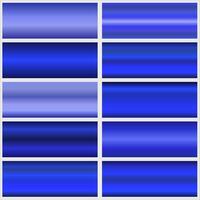 blue metallic gradients. Sample collection. Bright gradient. metallic texture vector