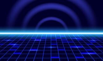 250502 concept technology on blue background vector
