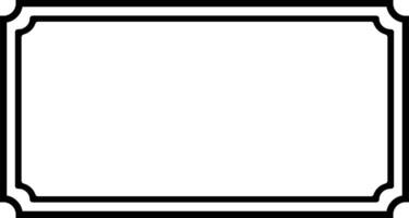 Blank Decorative Border Frame With a Classic Rectangular Design vector