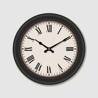 Elegant Wall Setup with Framed Pictures and a Clock vector