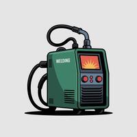 Flat Illustration of a Compact Welding Machine vector