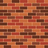 Minimalist Red Brick Wall Texture Design vector