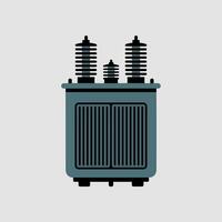 Flat Transformer Box Used for Power Distribution vector