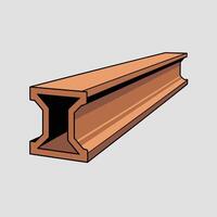 Steel Structure Beam Illustration vector