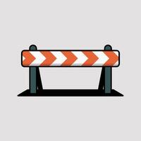 Safety Barrier with Striped Pattern vector