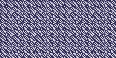 Blue and White Pattern with Geometric Curved Lines vector