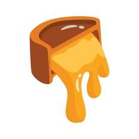 A rich 2d style icon of filled chocolate candy vector
