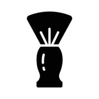Easy to edit glyph icon of shaving brush vector
