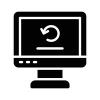 Well designed glyph icon of refresh system reload vector