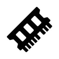 Check this amazing glyph style icon of ram vector