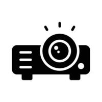 Trendy glyph icon representing digital projector setup vector