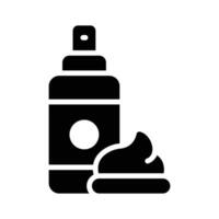 Trendy glyph icon of shaving foam dispenser vector