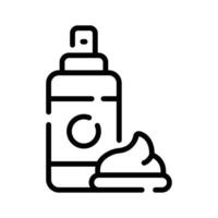 Trendy outline icon of shaving foam dispenser vector