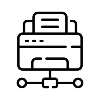 de moda contorno icono representando compartido datos visualización vector