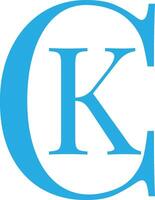 CK Letter Logo Design Bold and Clean C and K Monogram Logo vector