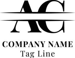 AC Letter Logo Design Modern A and C Monogram Branding Symbol vector