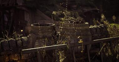 CGI old abandoned rustic metal drum video