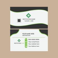 Corporate business card idea vector
