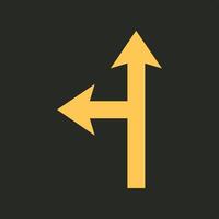 Way arrow trendy applicable important Illustration design delightful colorful background vector