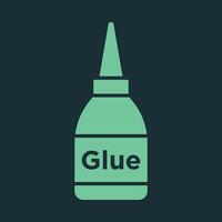 Glue bottle trendy applicable important Illustration design aesthetic colorful background vector