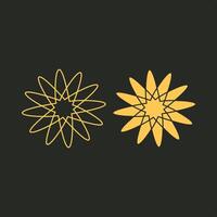 Flowers set trendy applicable important Illustration design pretty colorful background vector