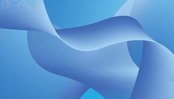 wavy blue gradient abstract background vector