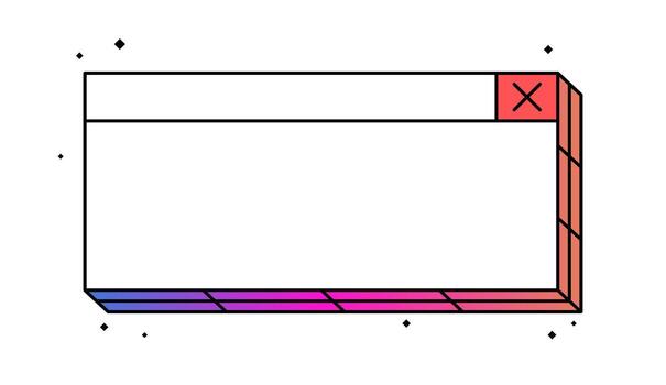 Pop up window design element. Creative contemporary concept. Popular design element. vector