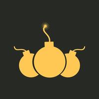Bomb trendy applicable important Illustration design elegant colorful background vector