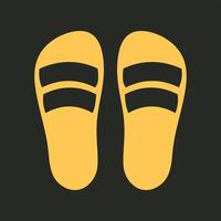 Slippers trendy applicable important Illustration design stunning colorful background vector