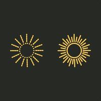 Sun trendy applicable important Illustration design ravishing colorful background vector