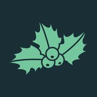 Christmas holly trendy applicable important Illustration design likely colorful background vector