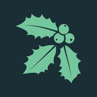 Christmas holly trendy applicable important Illustration design perfect colorful background vector