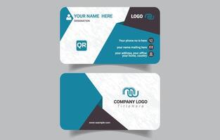Unique Stylish Corporate Business Card Design vector