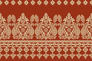 Traditional floral pattern design background vector