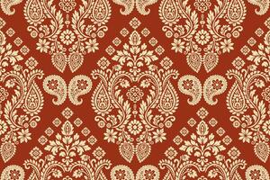 floral pattern on warm background vector
