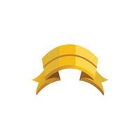 Flowing Ribbon Strip Isolated Design vector