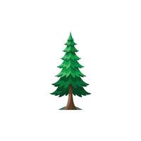 Minimal Pine Tree Design for Nature Themes vector