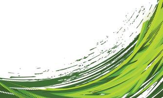 Green wave graphic design vector