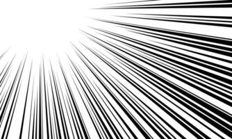 Black and white speed lines explosion background vector