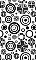 Black and white circle pattern design vector