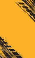 Yellow and black abstract background design vector