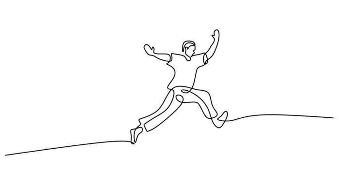 A simple symbol of promise, this one line drawing of Hope is great for a presentation slide or a minimalist poster design. vector