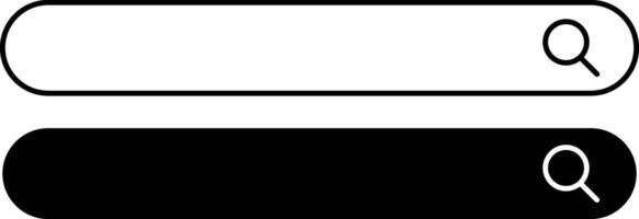 Search Bar Icon Set vector